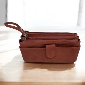 Minimalist Date Night Earth Toned Brown Women's Wallet Clutch